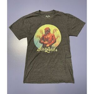 TeePublic Star-Lord and the Raptor 4 Graphic T-Shirt Mens Small Charcoal Heather